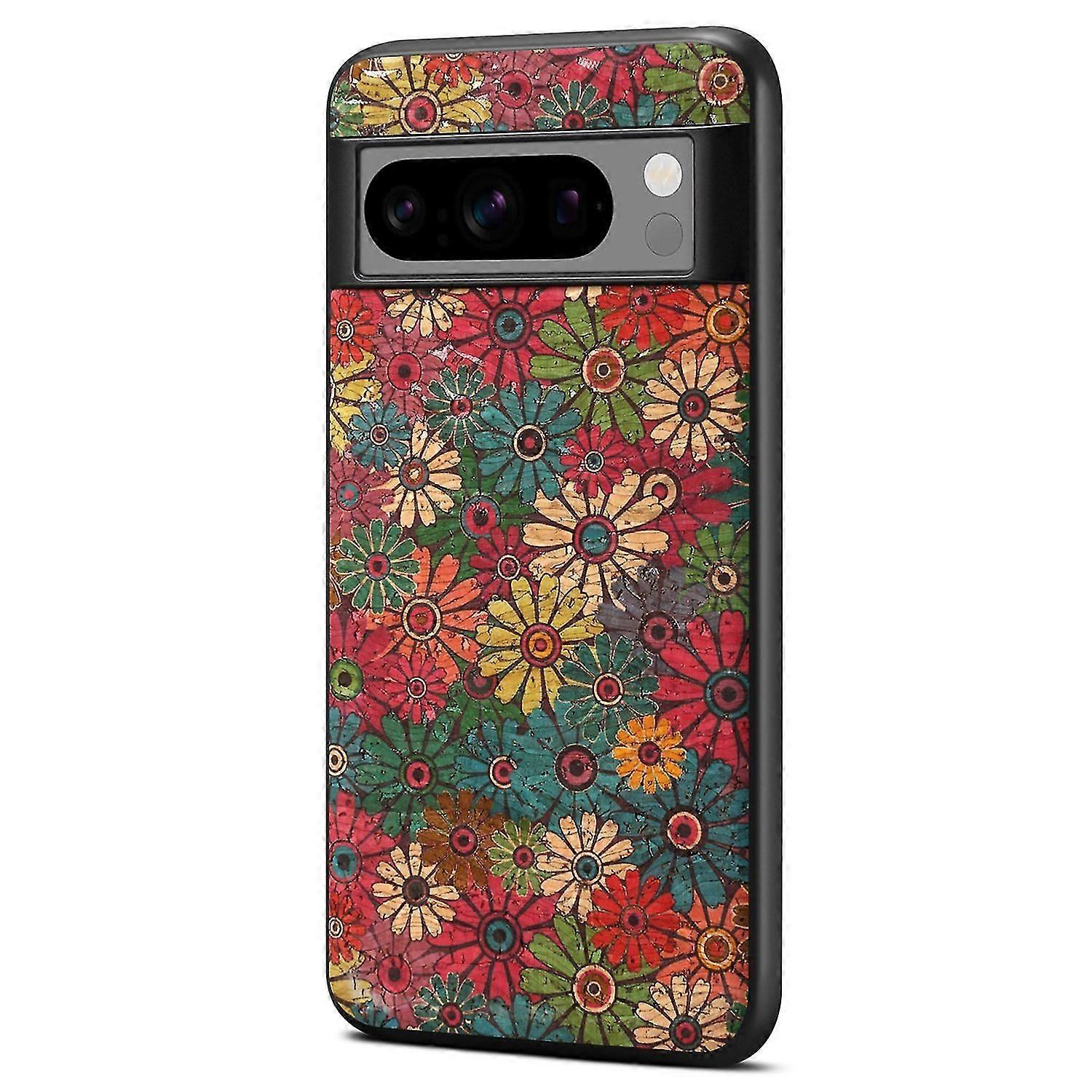 For Google Pixel 7 5g Phone Case Four Seasons Flower Pattern Printed Cover - Spring / Green