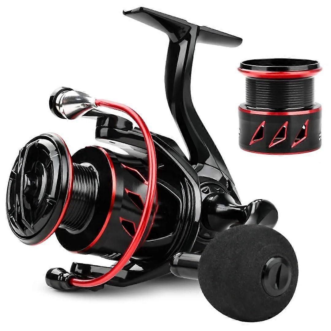 Spinning reel, waterproof, maximum drag 10 kg, fishing reel 81BB for perch and pike replacement reel and reel 6000 Series