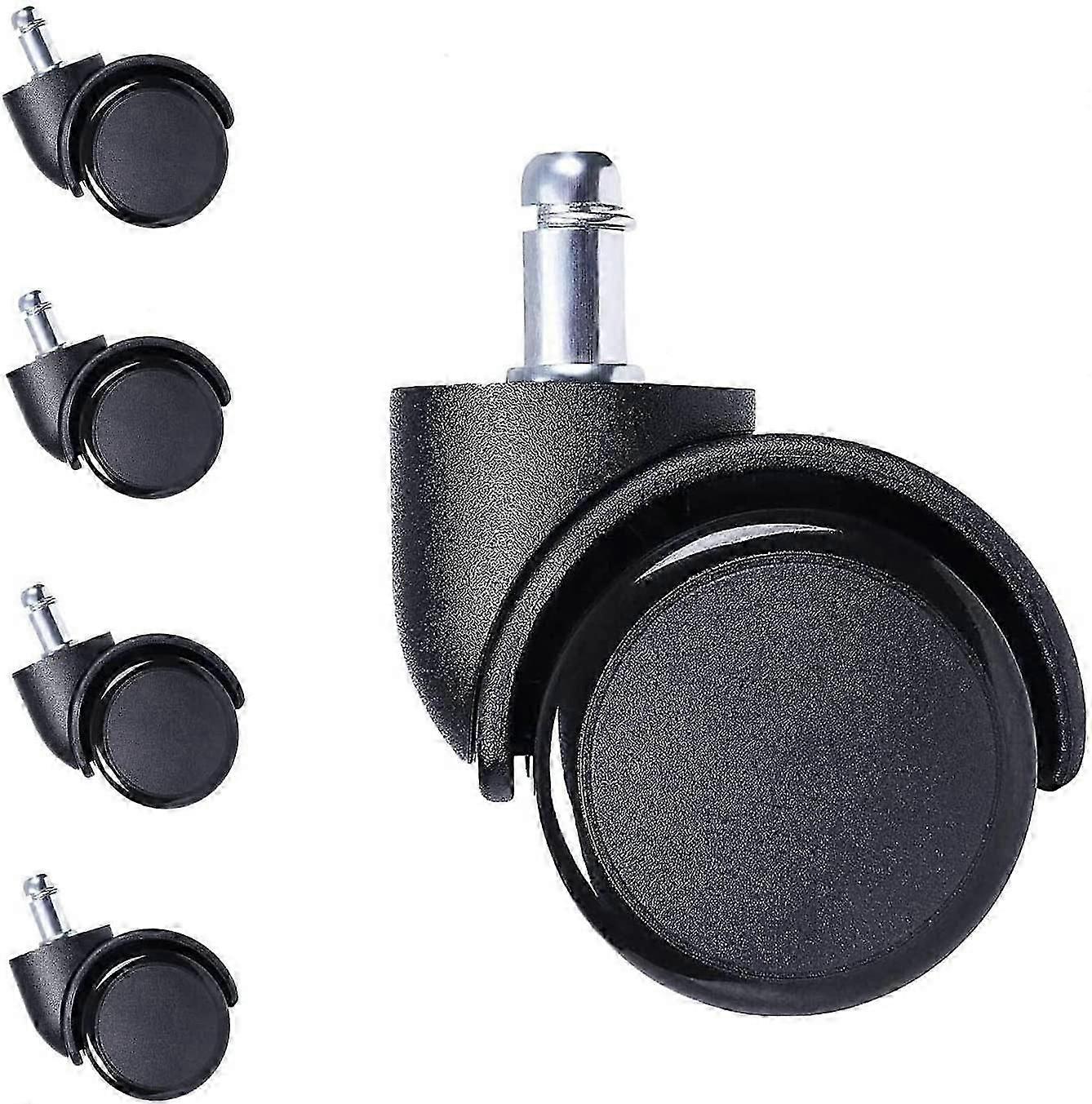 10mm Stem Caster Wheels Rubber Wheels For Chair Replacement