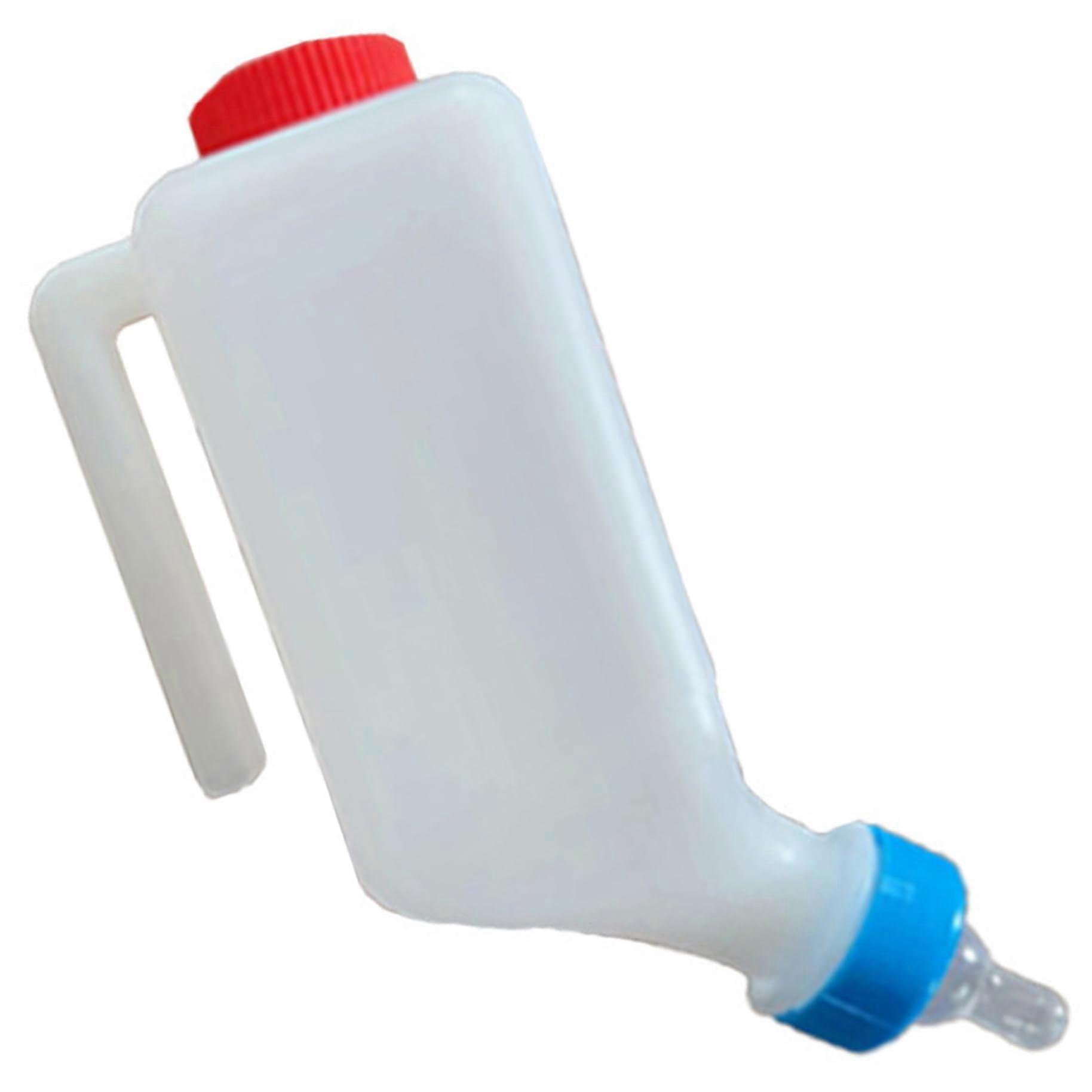 Goat Bottle 800 ml Hanging Goat Milk Bottle with Matching Teats for Baby Goats and Little Livestock Feeding