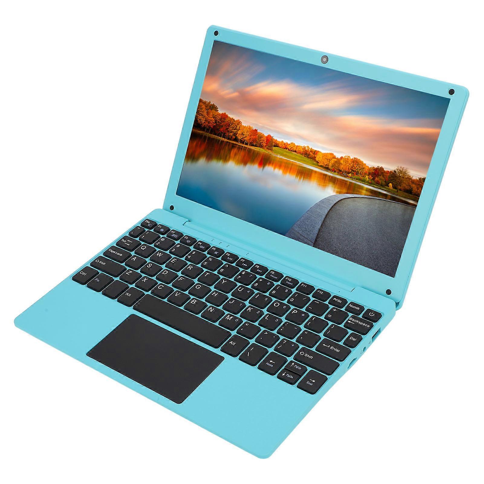 10.1 Inch Laptop Quad Core Processor Type C Charging Built in Camera Wireless Fidelity USB Port Laptop for Android 12.0 UK Plug 100‑240V 2GB Plus 64G