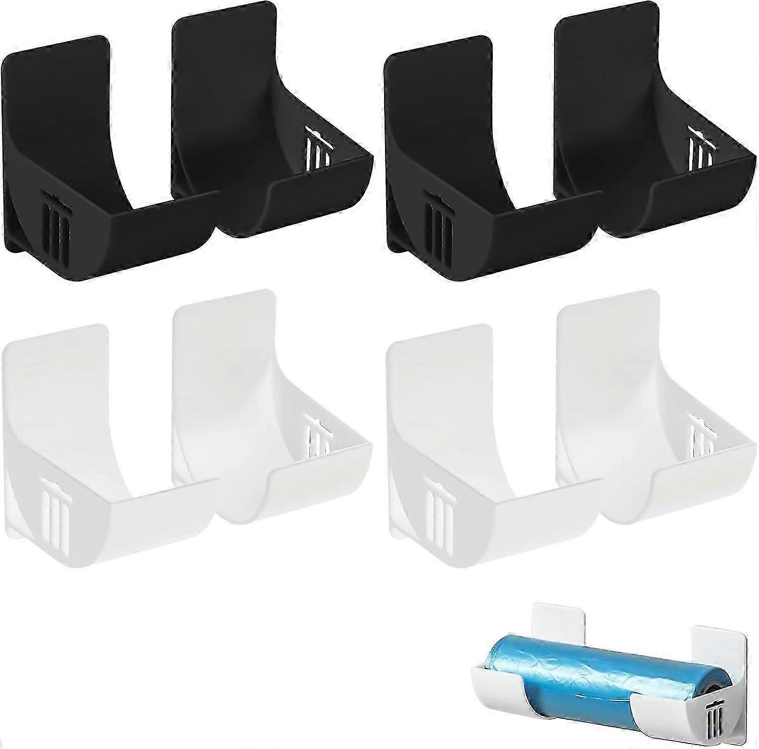 موزع أكياس القمامة 8 قطع ، موزع أكياس القمامة ، حامل كيس القمامة المثبت على الحائط ، للمطبخ / المخزن / المرآب / الحمام