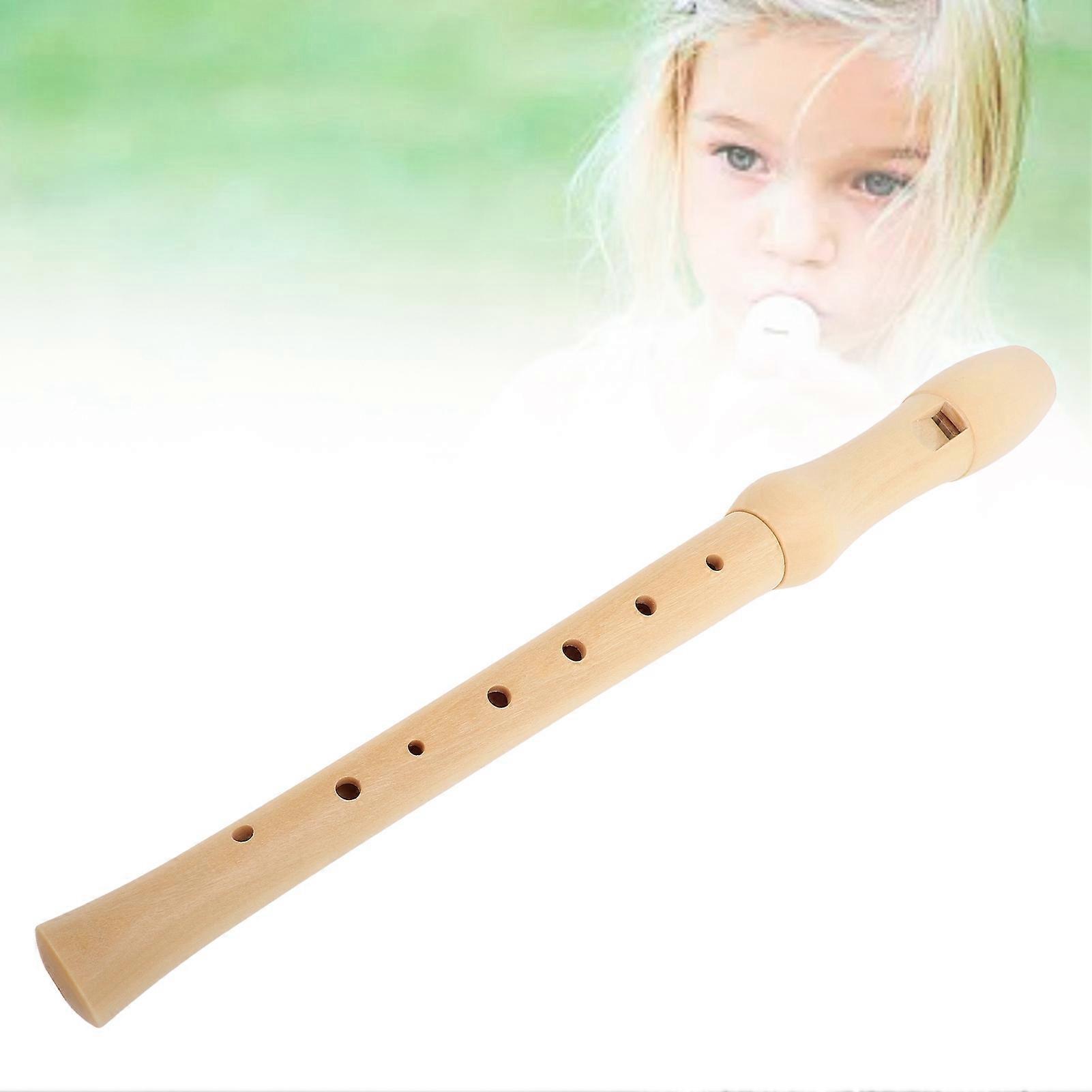 Soprano Recorder 8 Holes C Key Maple Wood Recorder Instrument for Children Beginner German Style