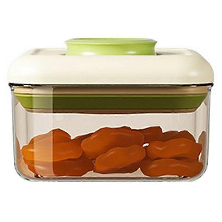 550ml Push Button Airtight Square Container Grains Coffee Snacks Kitchen Food Storage Canister (BPA-Free, No FDA)