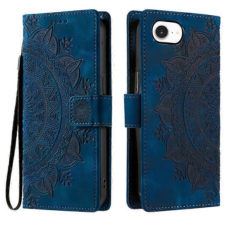 Capa de Couro com Sensação de Pele Totem Impressa Compatível para iPhone 16e