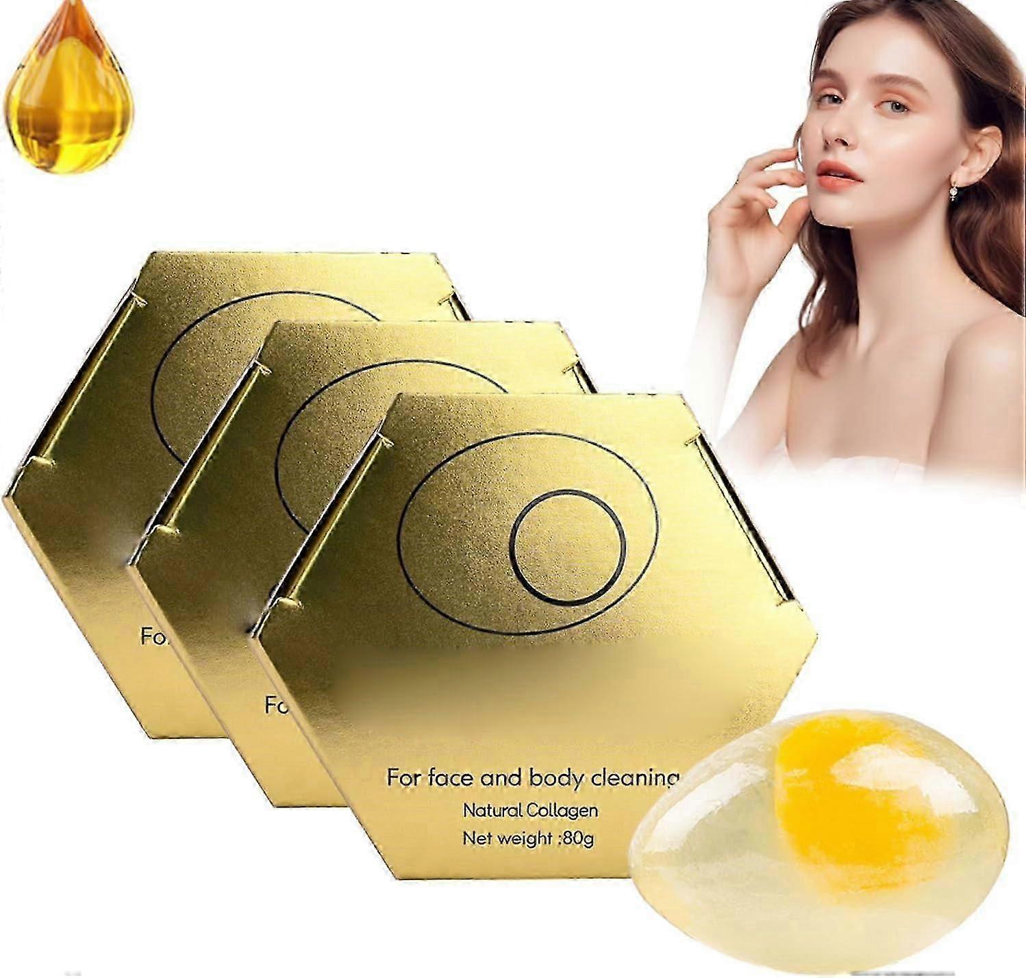 Egg White Soap, Crystal Egg Soap, Egg Shape Scented Botanical Soap Bar, Handmade Collagen Essential Oils Soap for Face Body