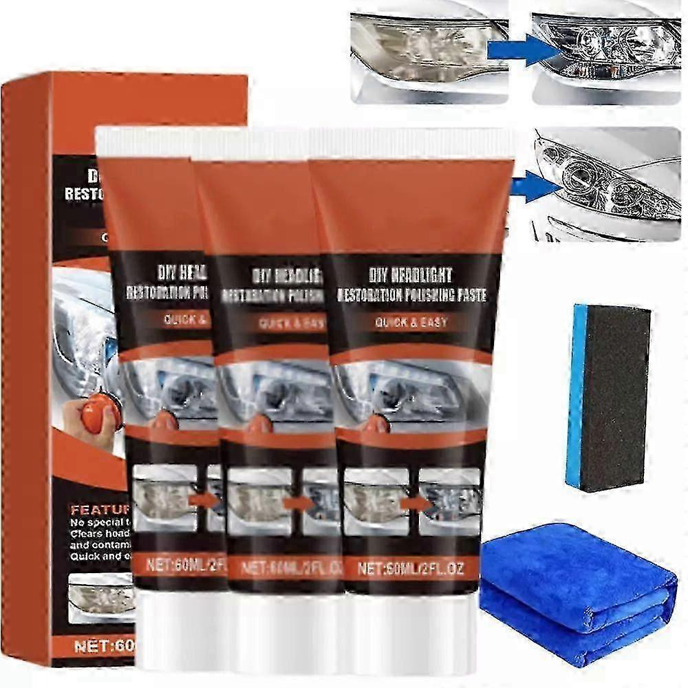 Bil Frontlys Restaurator, Frontlys Restaurering Kit, Frontlys Renser Og Restaurator 1-3 stk