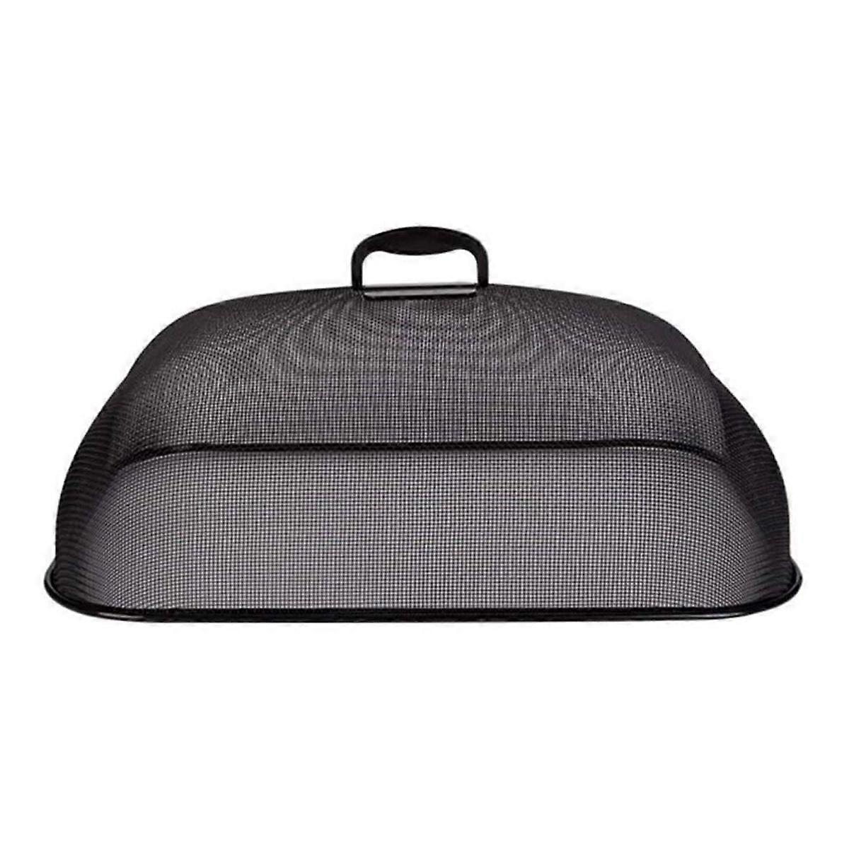 Lebensmittelabdeckung, dichtes Netzdesign, um 180 Grad drehbar, einfacher Lebensmittelschirm aus Eisen mit Griff für das Esszimmer zu Hause