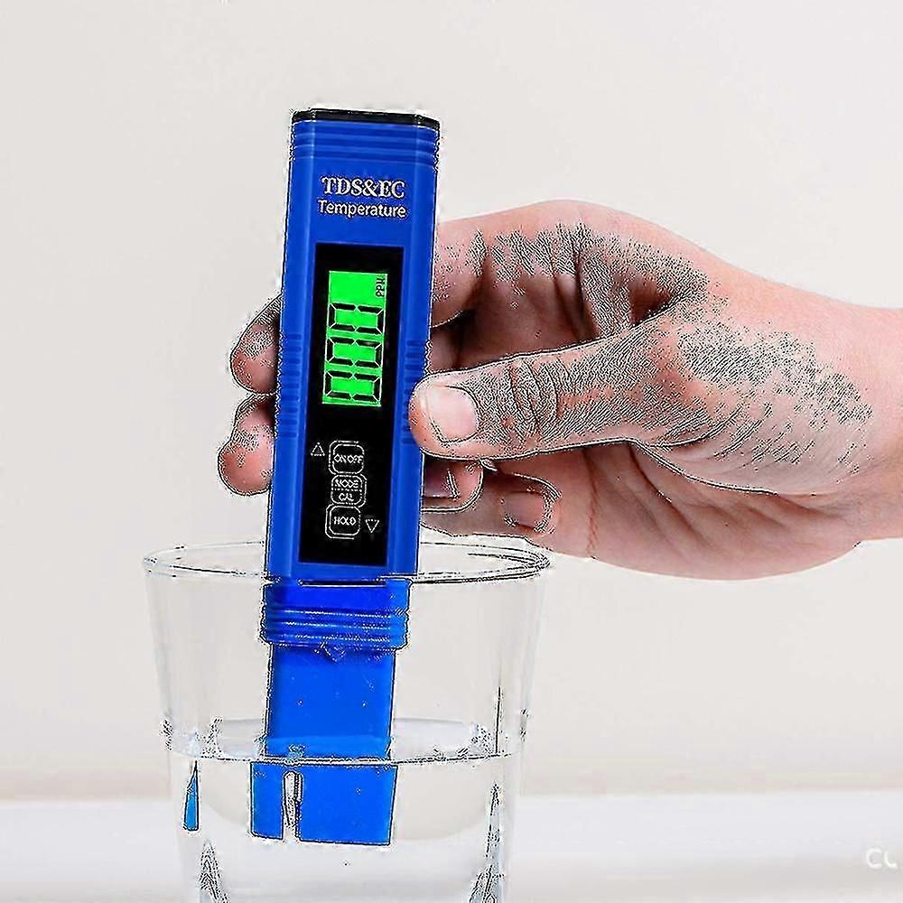 Tds Tester 3-in-1 Tds Ec  Temperature Meter Ultrahigh Accuracy Digital Water Quality Tds Tester (blue)