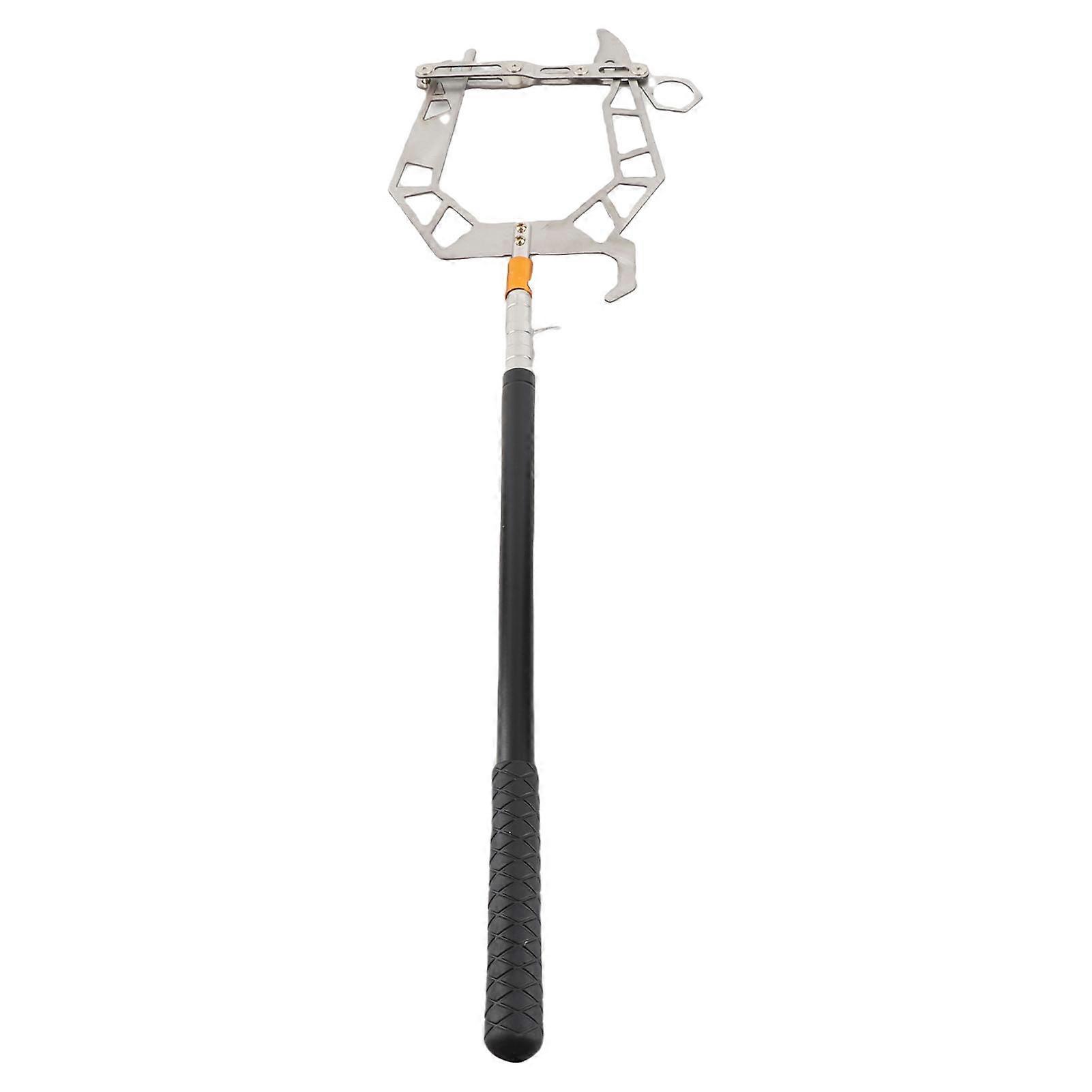 U Type Mooring Rope Threader Stainless Steel Dock Hook Cable Wire Guider Mooring Rope Dock Hook With Telescopic Rod