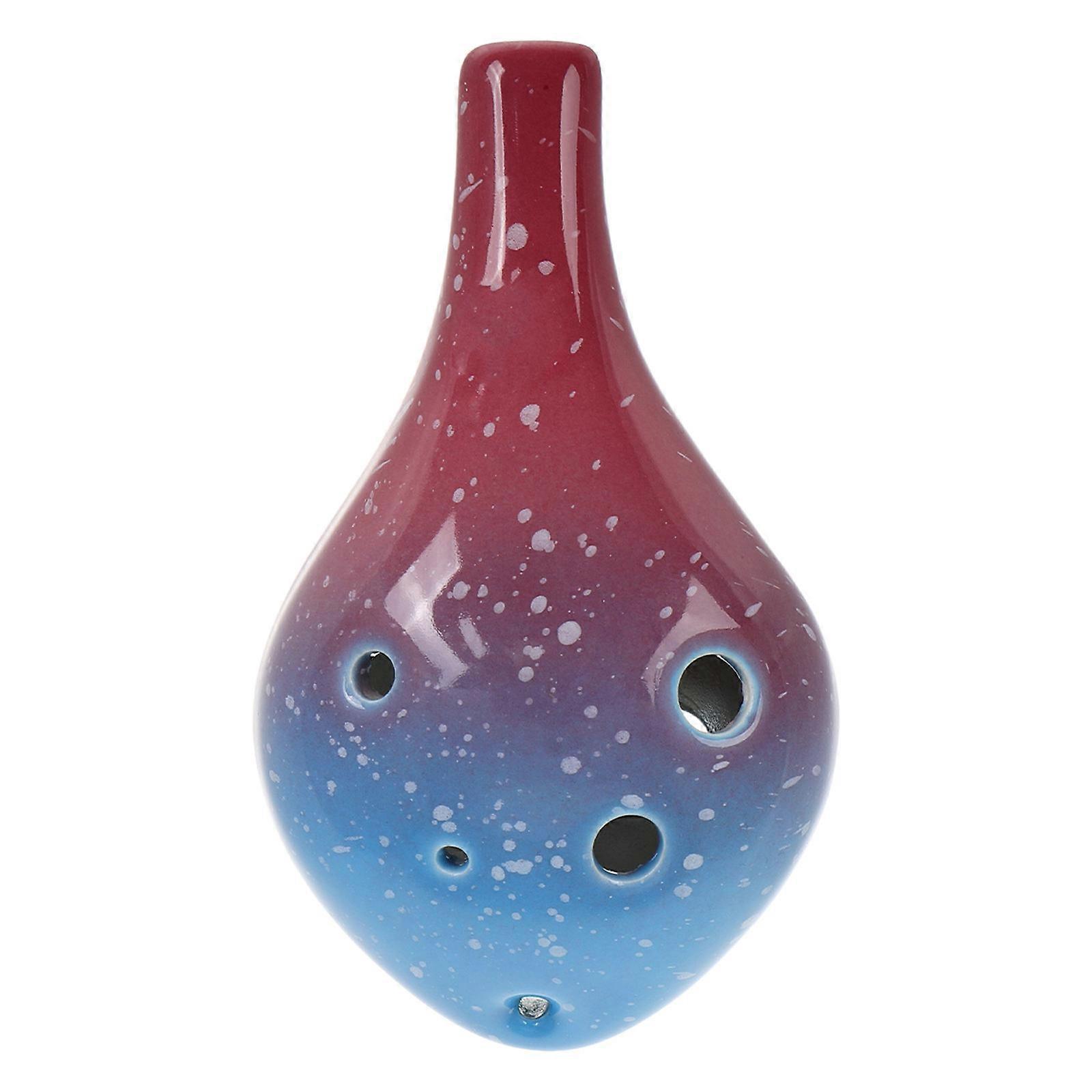Ocarina Instrument Small 6-Holes Alto Beginner Practice Musical Instrument Party Performance 1Pcs
