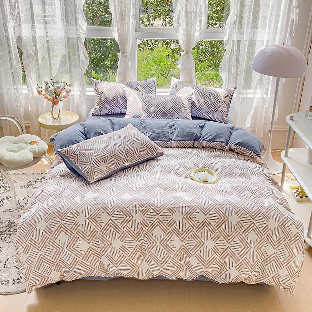 Soft And Microfiber With Elegant Plant Flower Print, 3piece