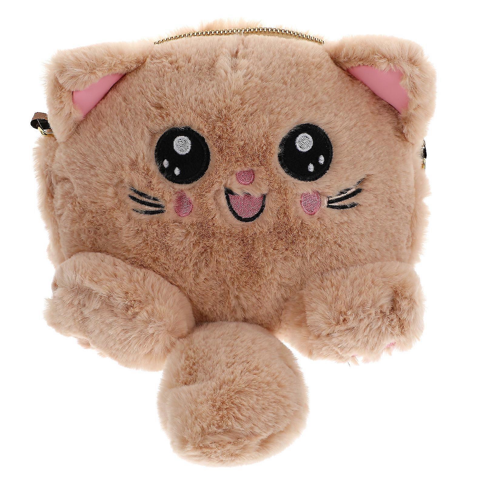 Printed Plush Handbag Casual Storage Portable Rabbit Shape 23X20X10CM 1Pcs