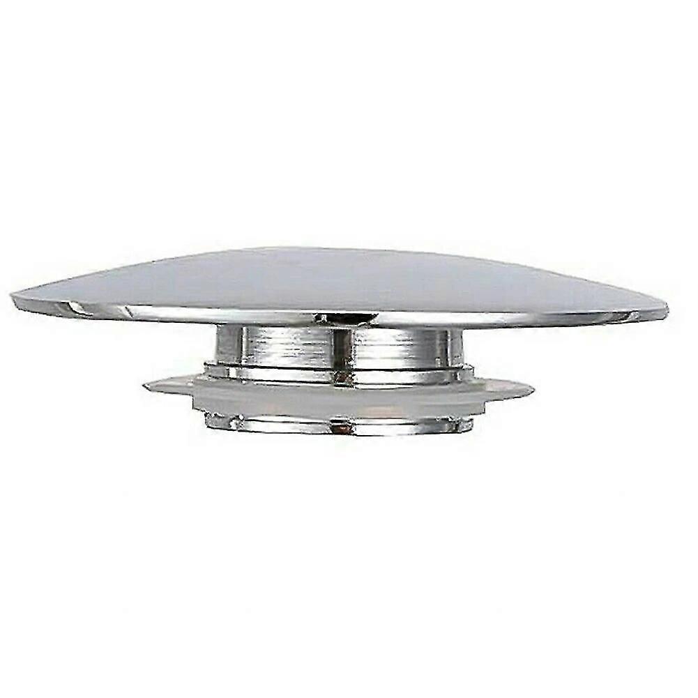 Basin Waste Sink Plug  Silver Chrome  66mm PopUp Cap  Click Clack Push Button  Replacement Part For Bathroom Sink Drain Stopper