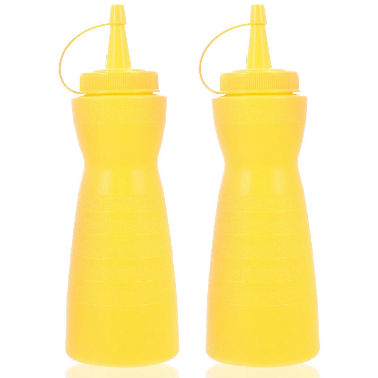 Squeezing Bottles Condiment Container Corrosion Resistance 2Pcs