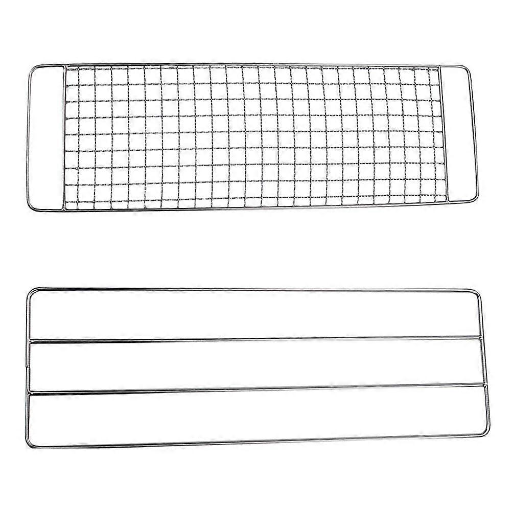 1 Set Portable Camping Cooking Grid with Barbecue Stand & Food Cooling Rack for Outdoor Grilling Enthusiasts, Lightweight & Foldable Design with