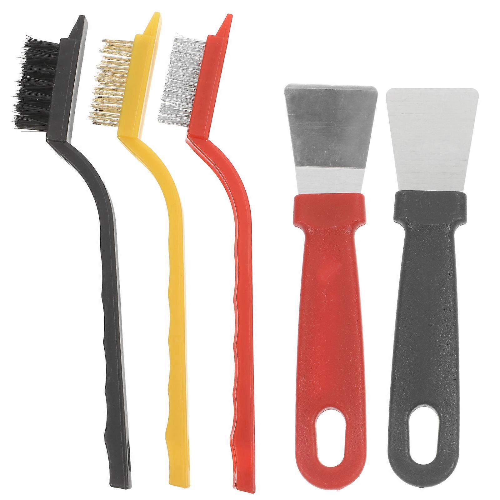 Narrow Cleaning Brush Kitchen Cleaning Ergonomic Handle Assorted Color 1Set