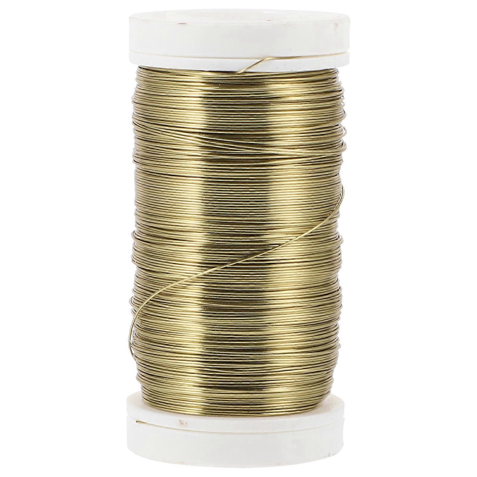 Garden Fixing Wire DIY Fixing Strap For Plants Golden 5.50X2.80X2.80CM Tying Wires 1 Roll