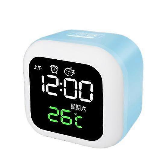 Clock Intelligent Multifunctional ABS LED Voice Control Electronic Alarm Clock for Dormitory