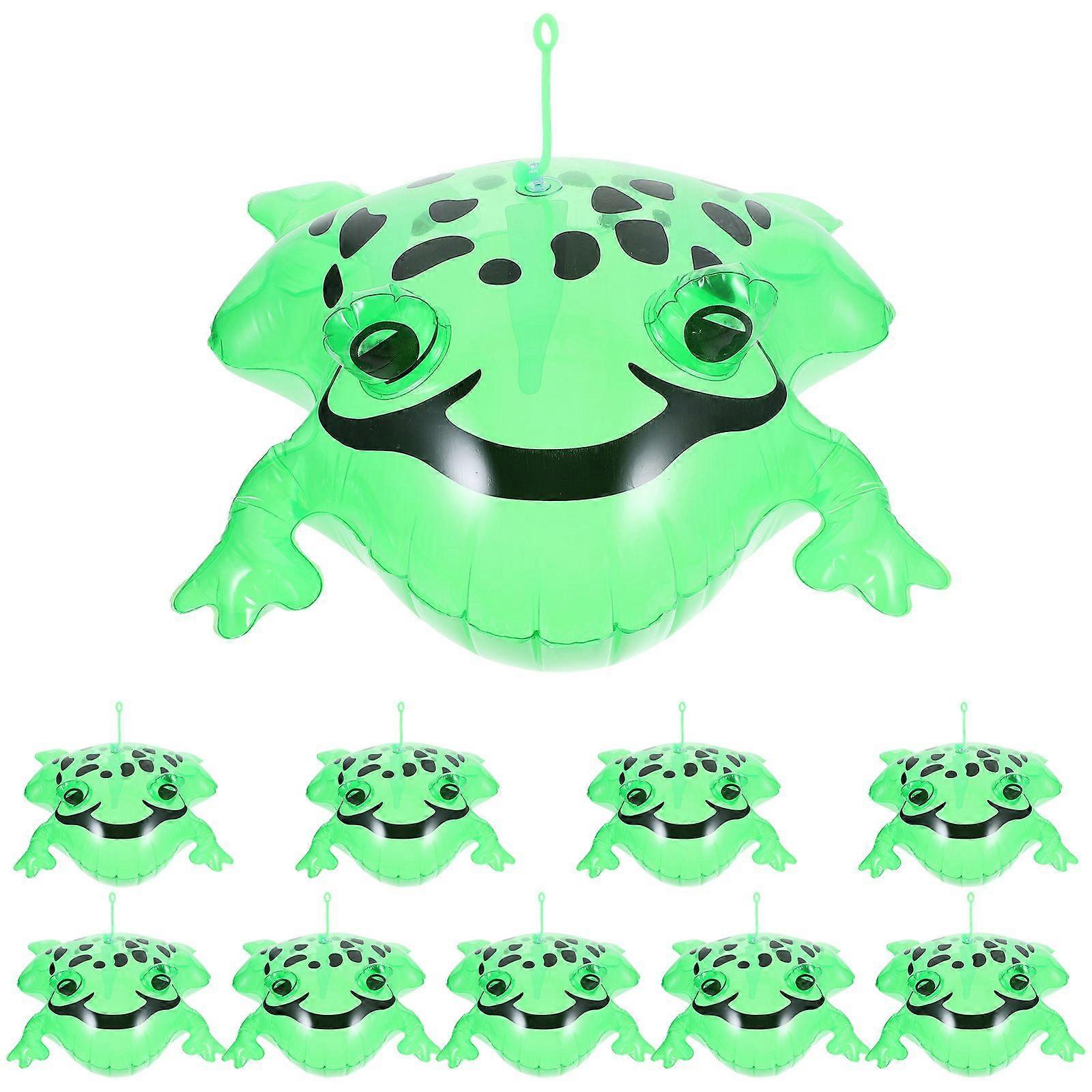 10pcs Inflatable frog Inflatable Frogs Toy Inflatable Animals Plaything Party Toys