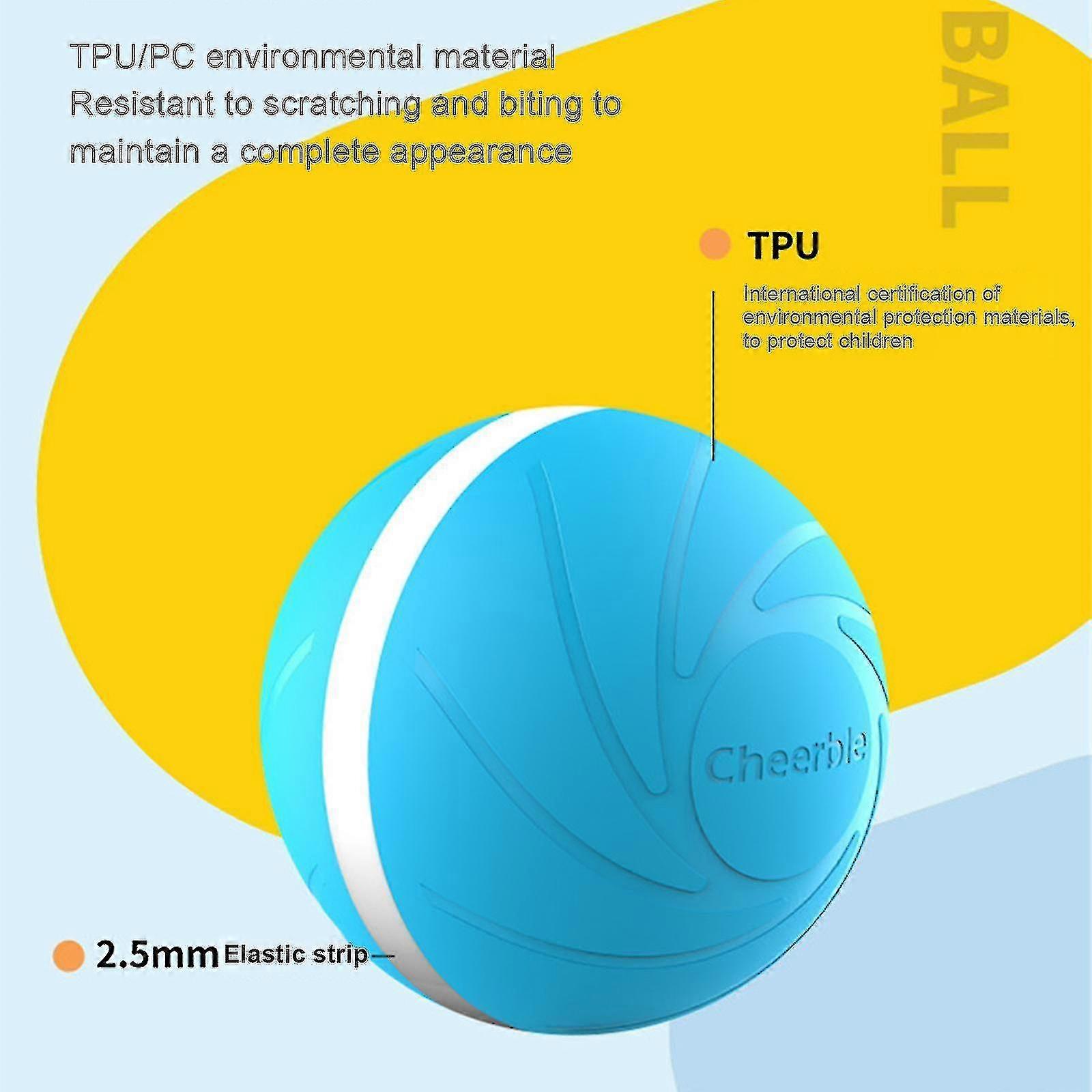 Wicked Ball Automatic And Interactive Ball To Keep Your Dogs/cats Company All Day, Your Pet's Joy Ty-YUHAO(Yellow)