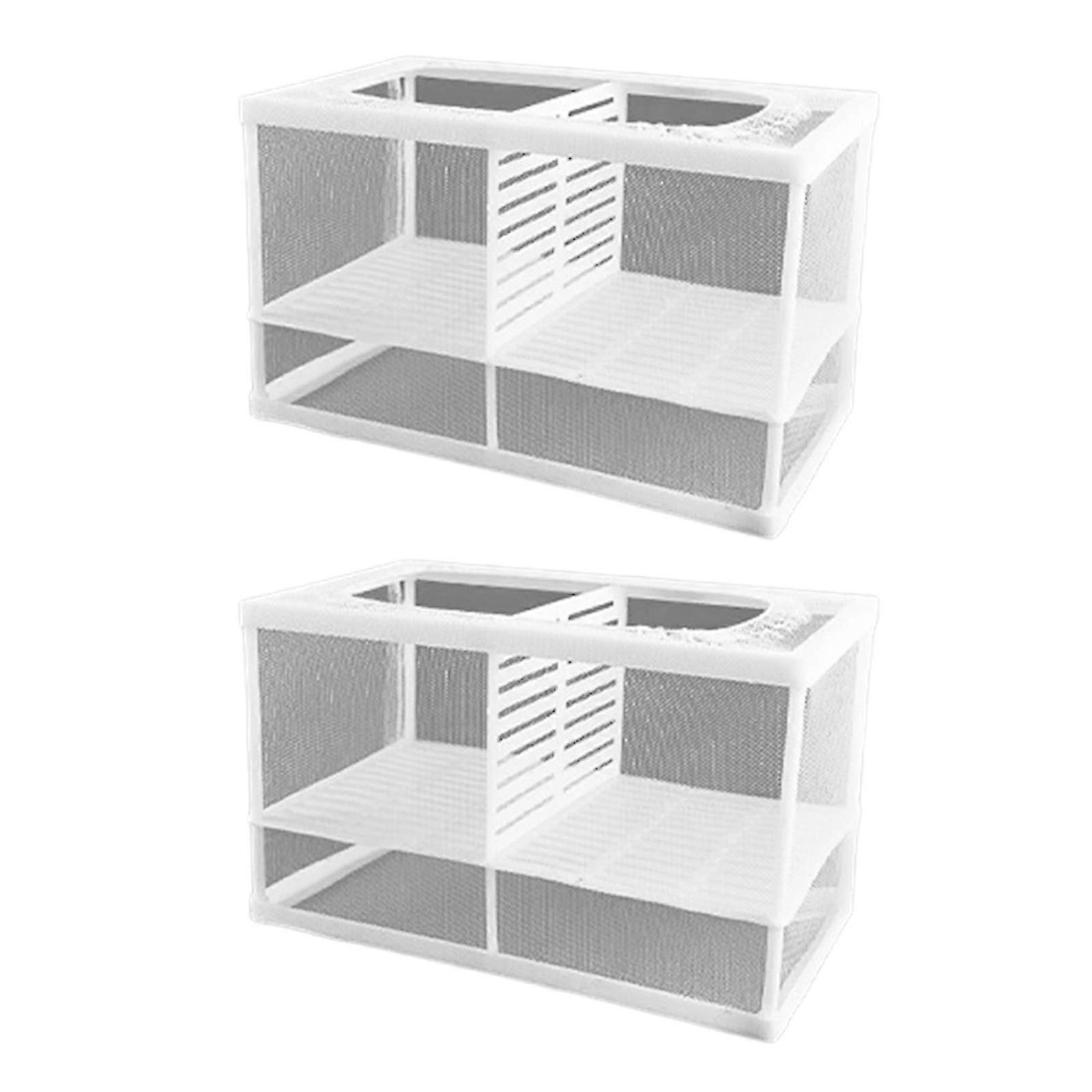 Pack Of 2 Breathable Aquariums Breeding Box With Suction Cup Design For Fish Isolation And Safe Baby Fish Spawning