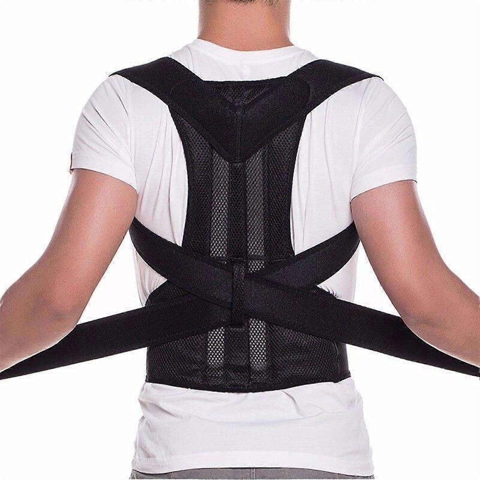 Back Braces Orthosis Corset Back Support Posture Corrector Belt Men Women Sports Upper Back Shoulder Size L Large