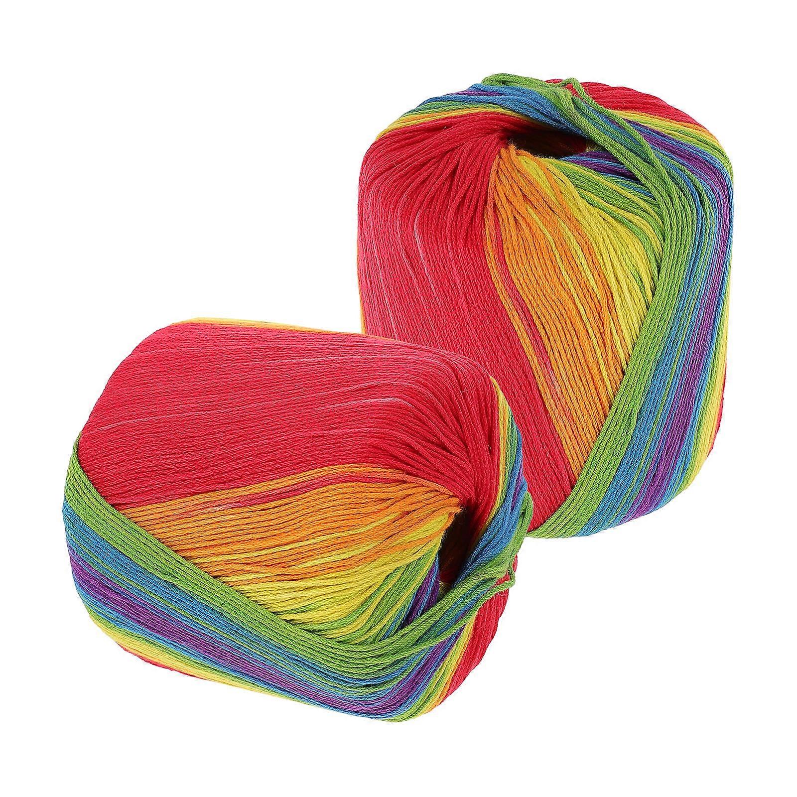 Crochet Thread Multi for Knitting No Fuzz No Fade Handmade Cotton Thread