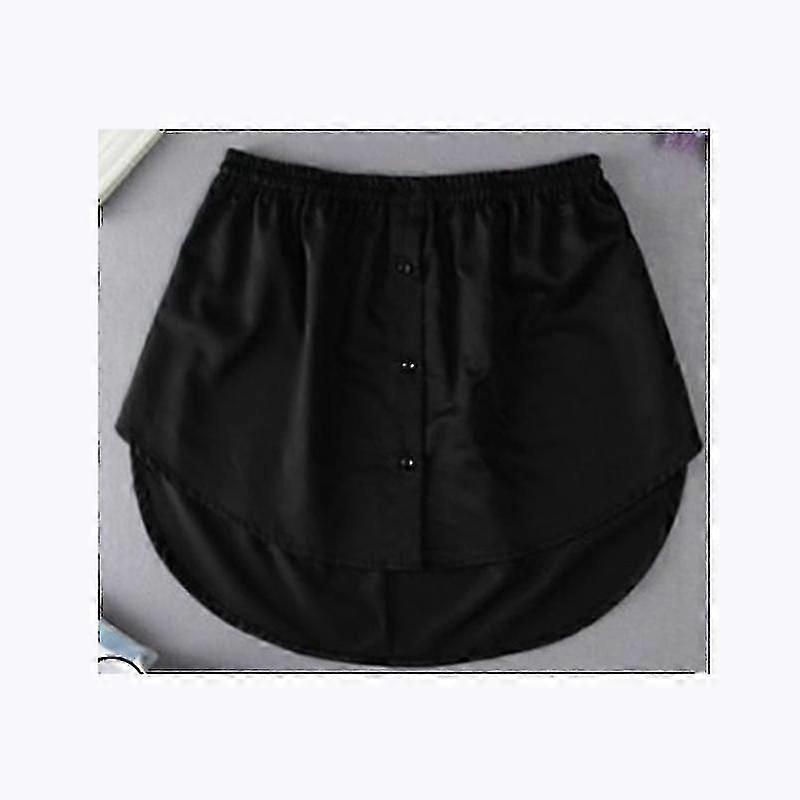 Adjustable Shirt Extenders for Layering with Elastic Waist and Lower Sweep Hem