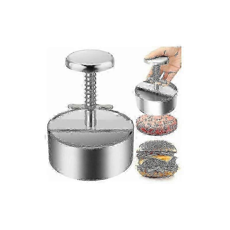 Adjustable Non-stick Hamburger Press, 304 Stainless Steel, Easy To Use For Family Gatherings and Parties