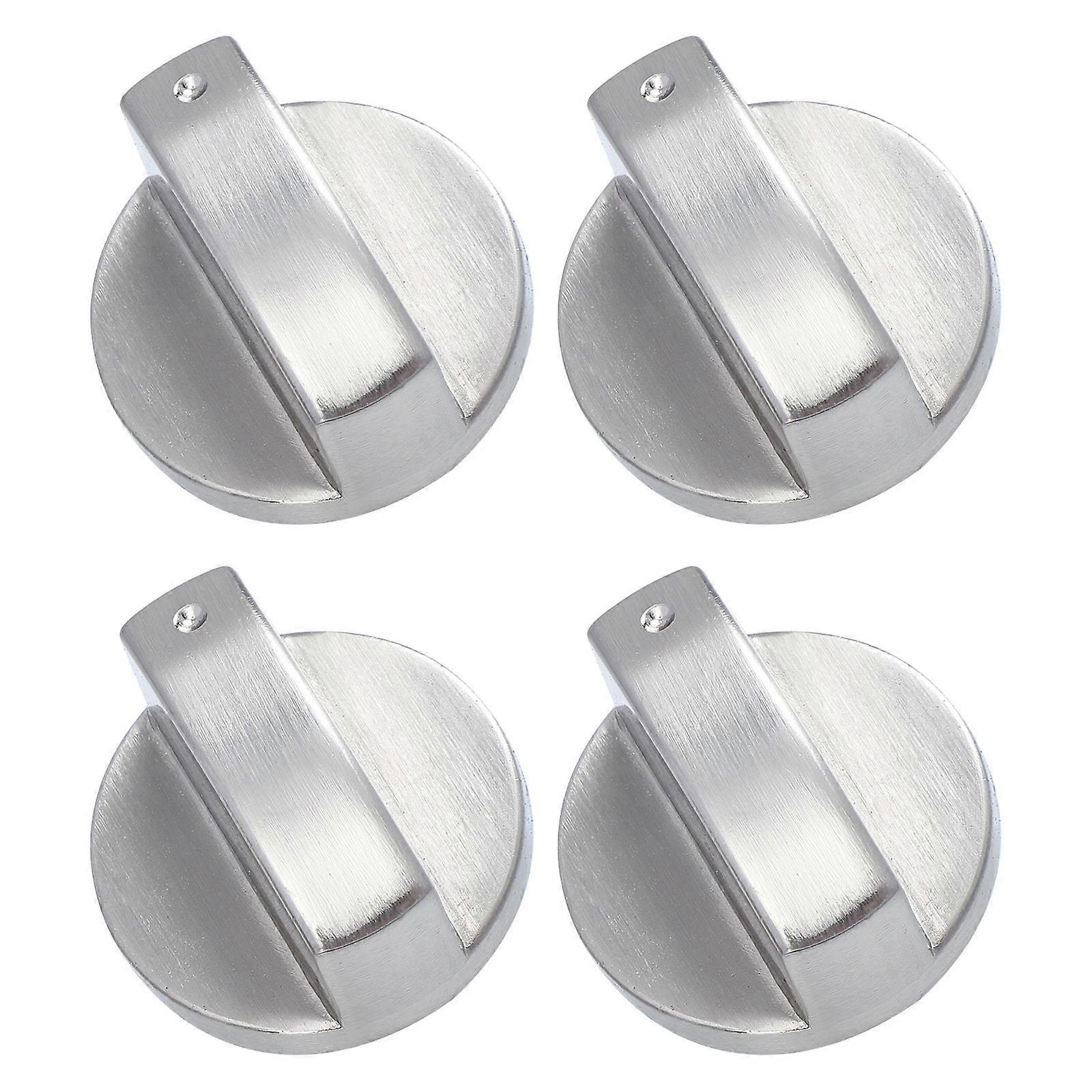 4pcs Universal Electric Range Knob Replacement Metal Burner Control Stove Knobs