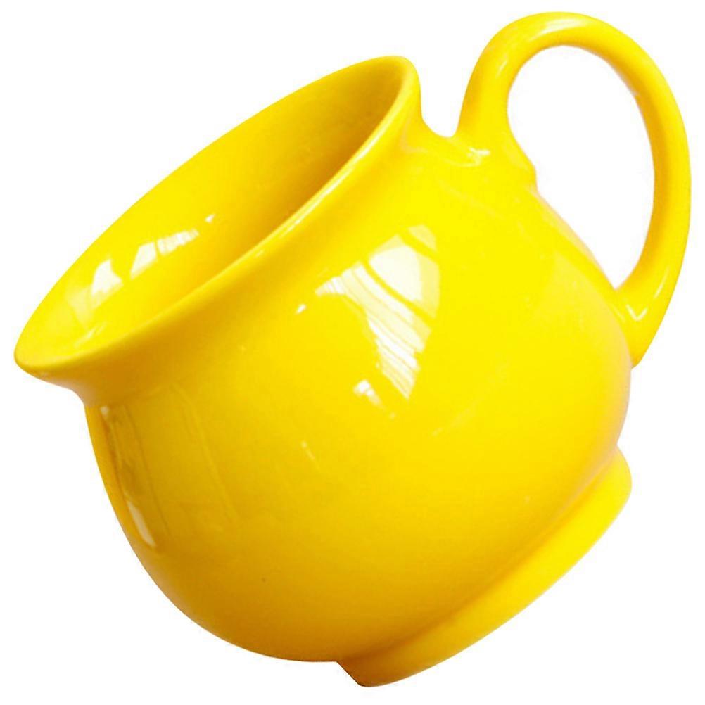 Ceramic Mug Coffee Cup Home Use Yellow 1Pcs Drinking