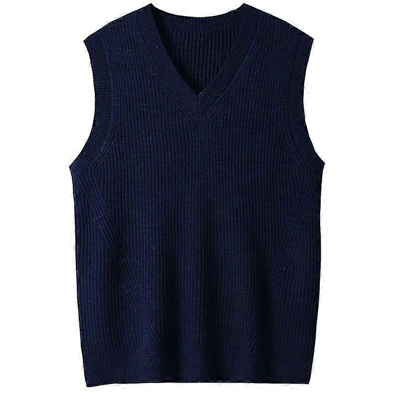 Mens Solid Sleeveless Pullover Outerwear Vest