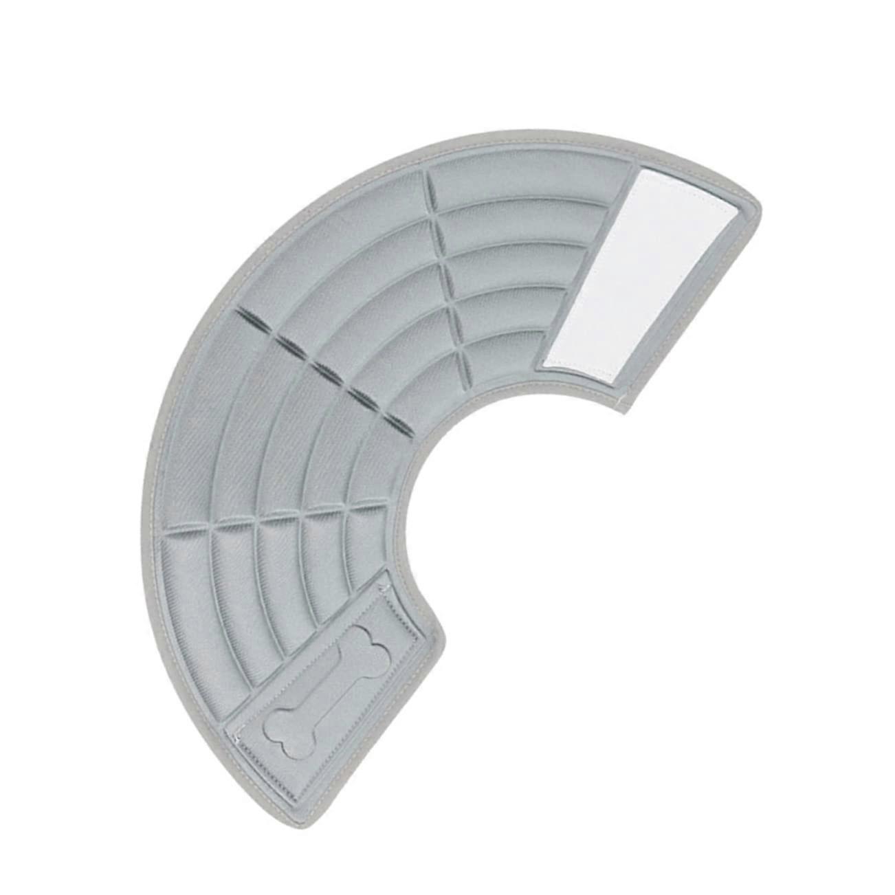 Creative Collar Soft Recovery Collar AntiBite Collar AntiLeak Elizabethan Collar for Cat Kitten Dog Pet (Grey, Size L)