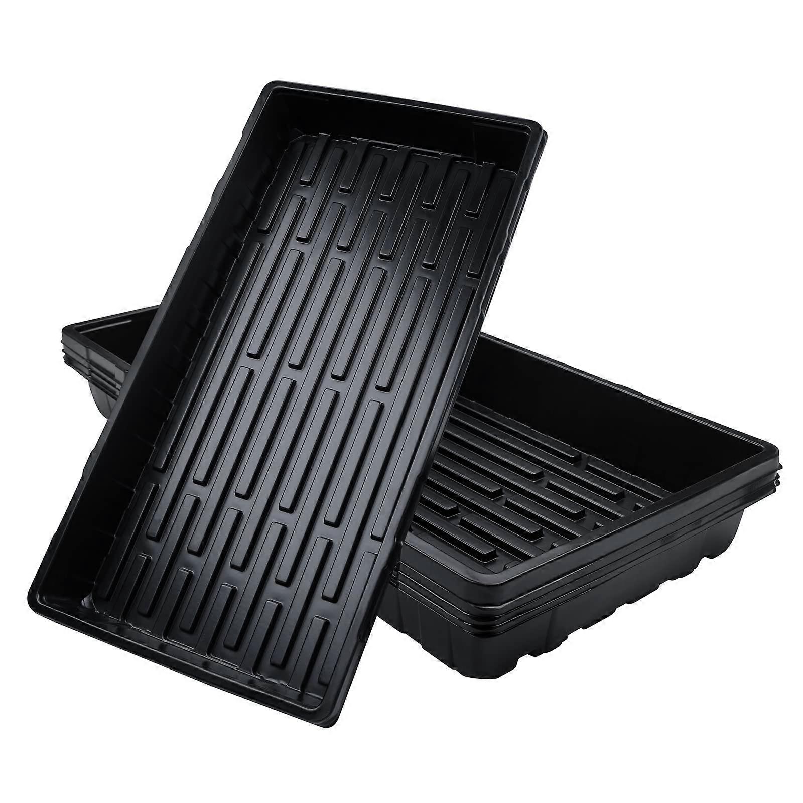 Propagation Plates Set of 5, Plastic Plant Trays for Garden and Balcony, Greenhouse Propagation Bowls for Seeds and Vegetables