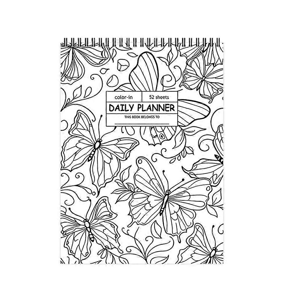 Popular Hot-Selling Product: Popular 52 Sheets Color-in Notebook Flower Coloring Notebook Colori