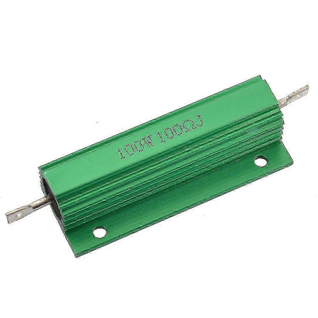Høj effekt 100W trådviklet modstand med aluminiumsskal og 100 ohm rating