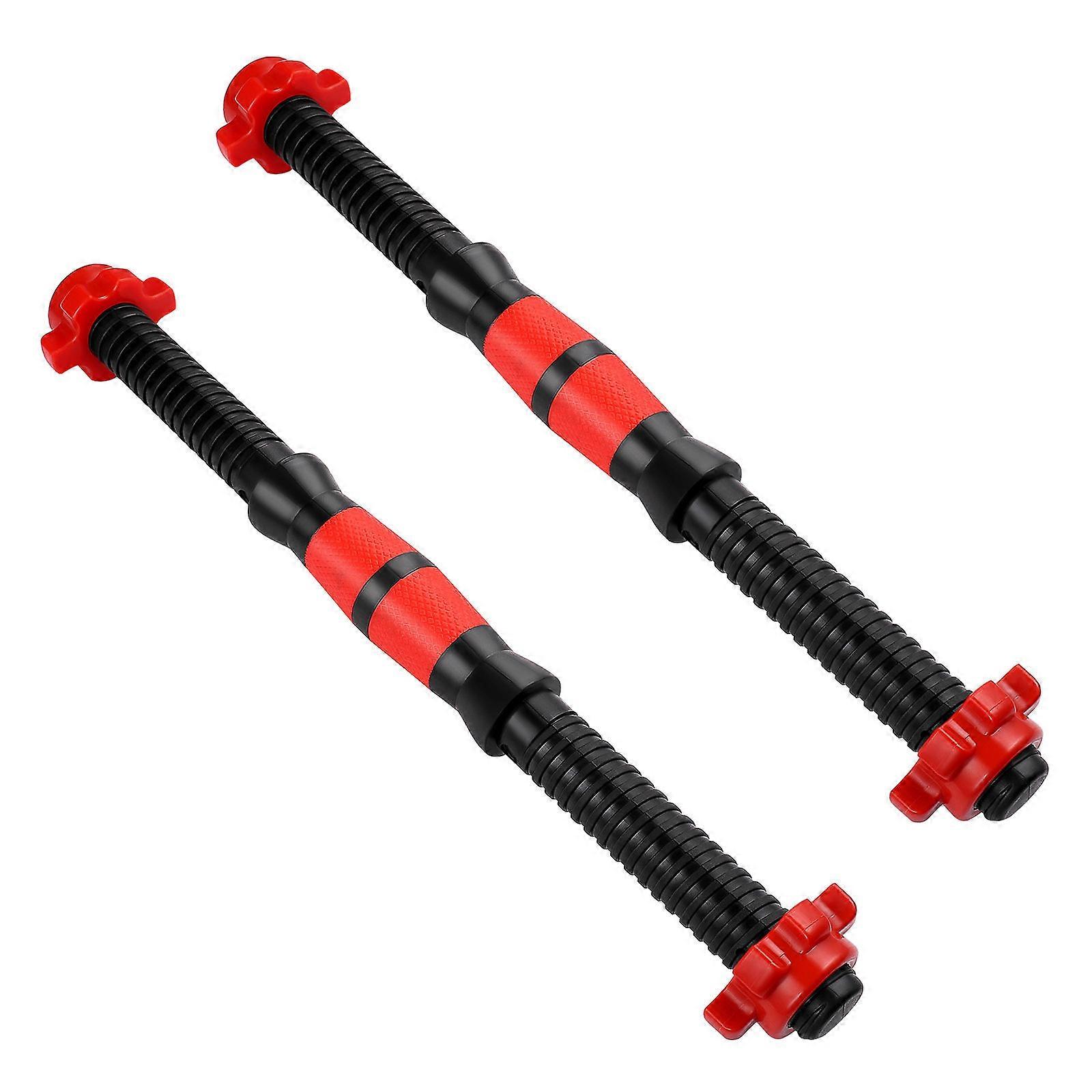 Dumbbell Bars Weight Lifting Spinlock Collar Warm Ups Gym Training 40cm 2Pcs