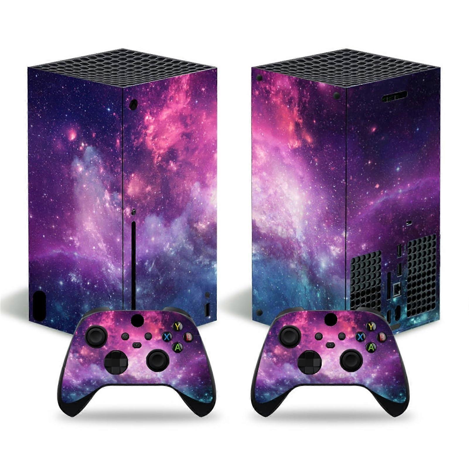 Vinyl Sticker Cover for Xbox Series X Console Cases Sticker with Two Wireless Controller Stickers 76544 Decal