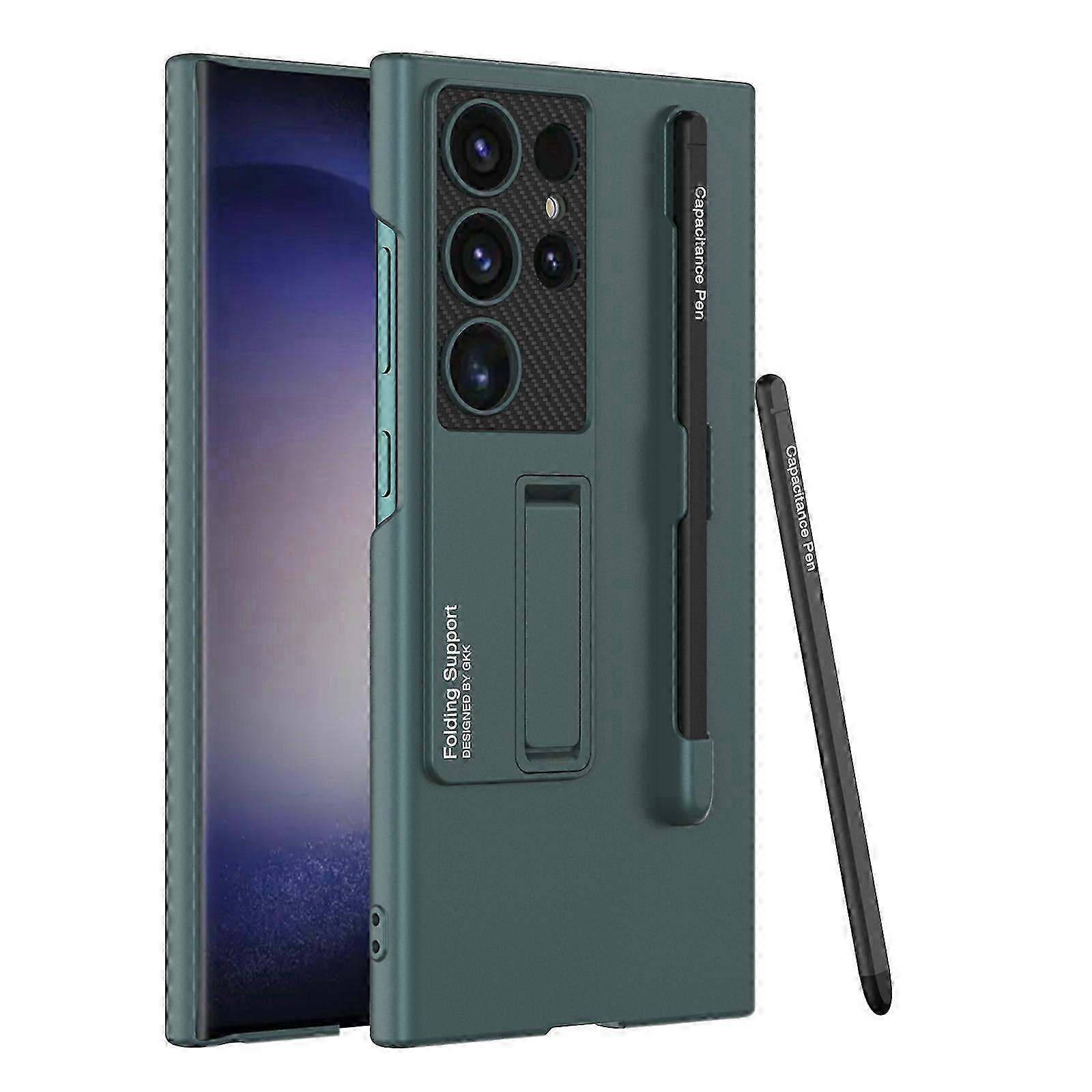 for Samsung Galaxy S24 Phone Case with S Pen Holder,Protective Thin Case for Galaxy S24 Case with Kickstand