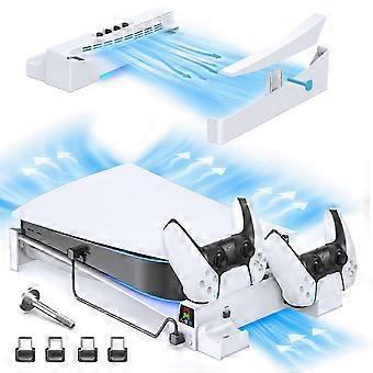 Suporte de Resfriamento Horizontal Oivo Para Console PS5 Suporte Base PS5 e Carregador de Controle PS5 Para Playstation 5 Disco e Edições Digitais