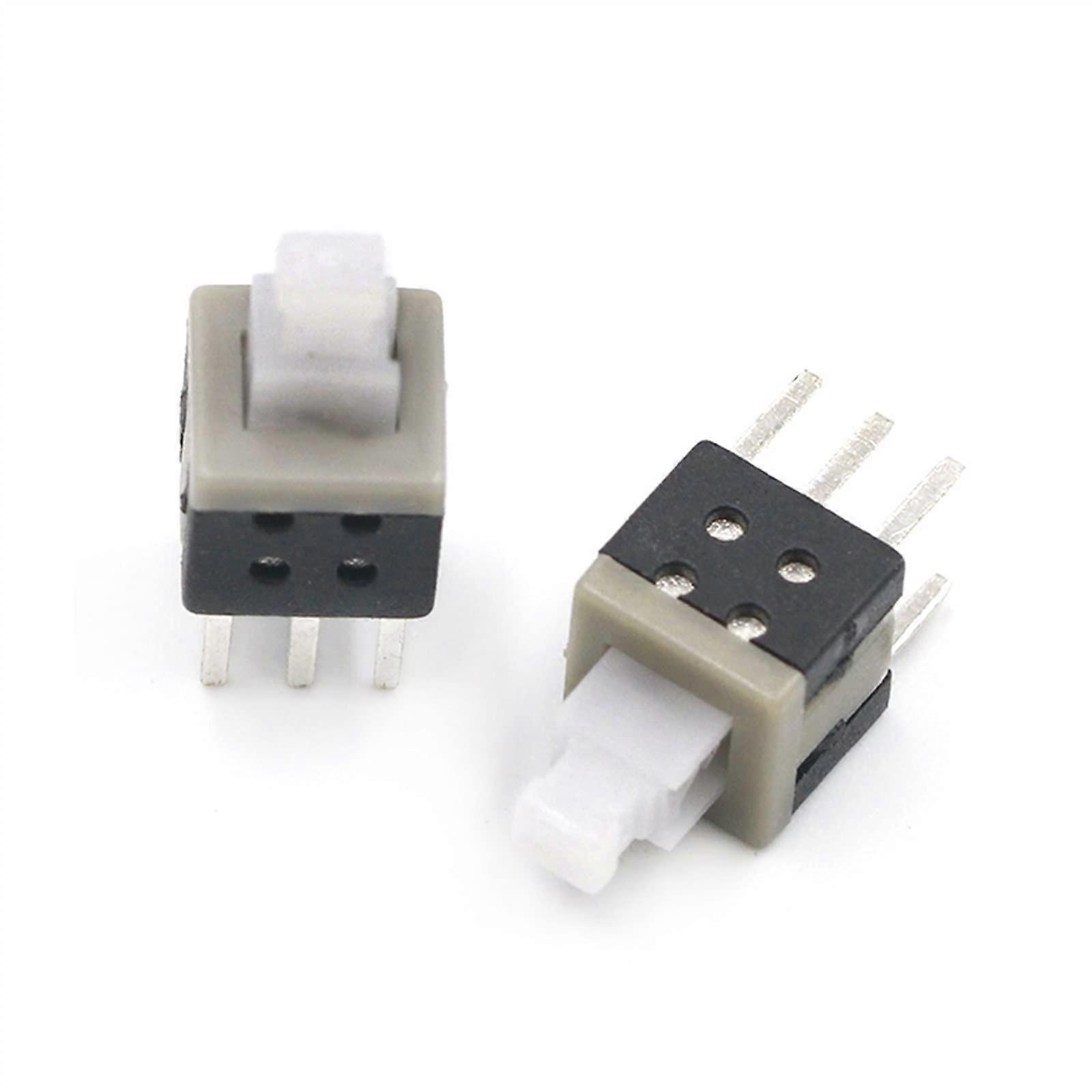 Power Switch Button 10PCS/LOT 5.8x5.8mm SelfLocking Push Tactile Micro Switch 6Pin