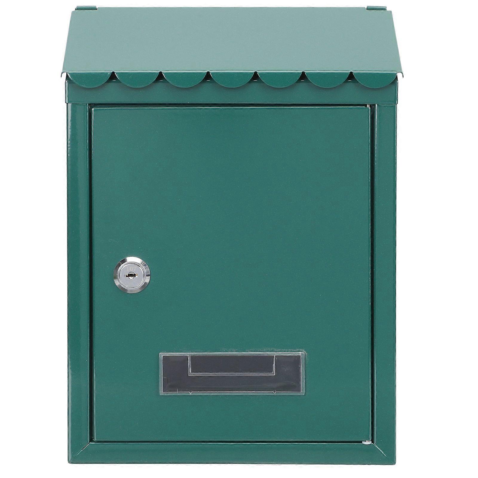 صندوق بريد مثبت على الحائط صندوق بريد معدني صندوق بريد معدني قابل للقفل خارج صندوق بريد عتيق