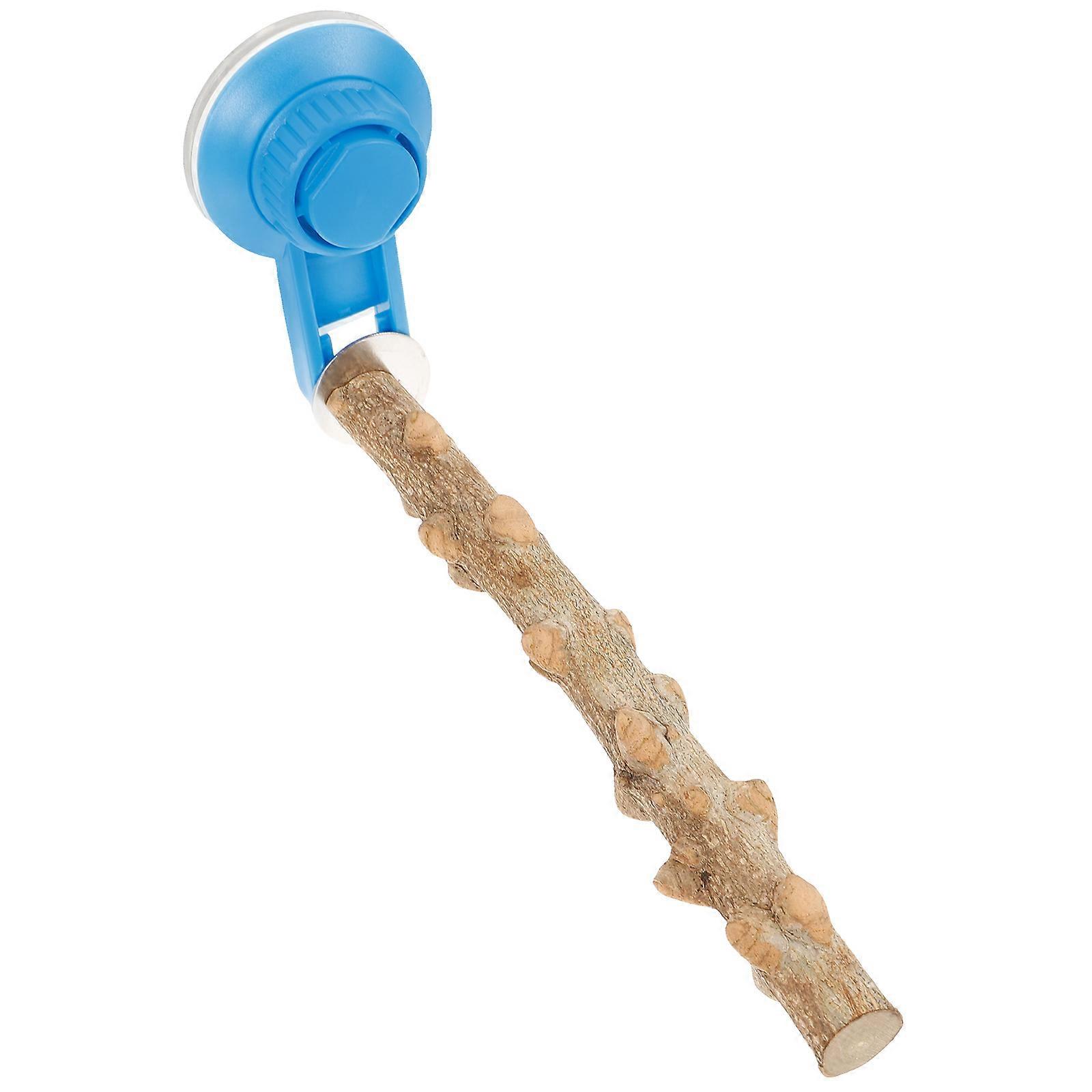 Suction Cup Bird Stand Rod for Parrots – Compact, Stable Perch for Cockatiels, Durable Design for Window Use, Ideal for Exercise and Entertainment