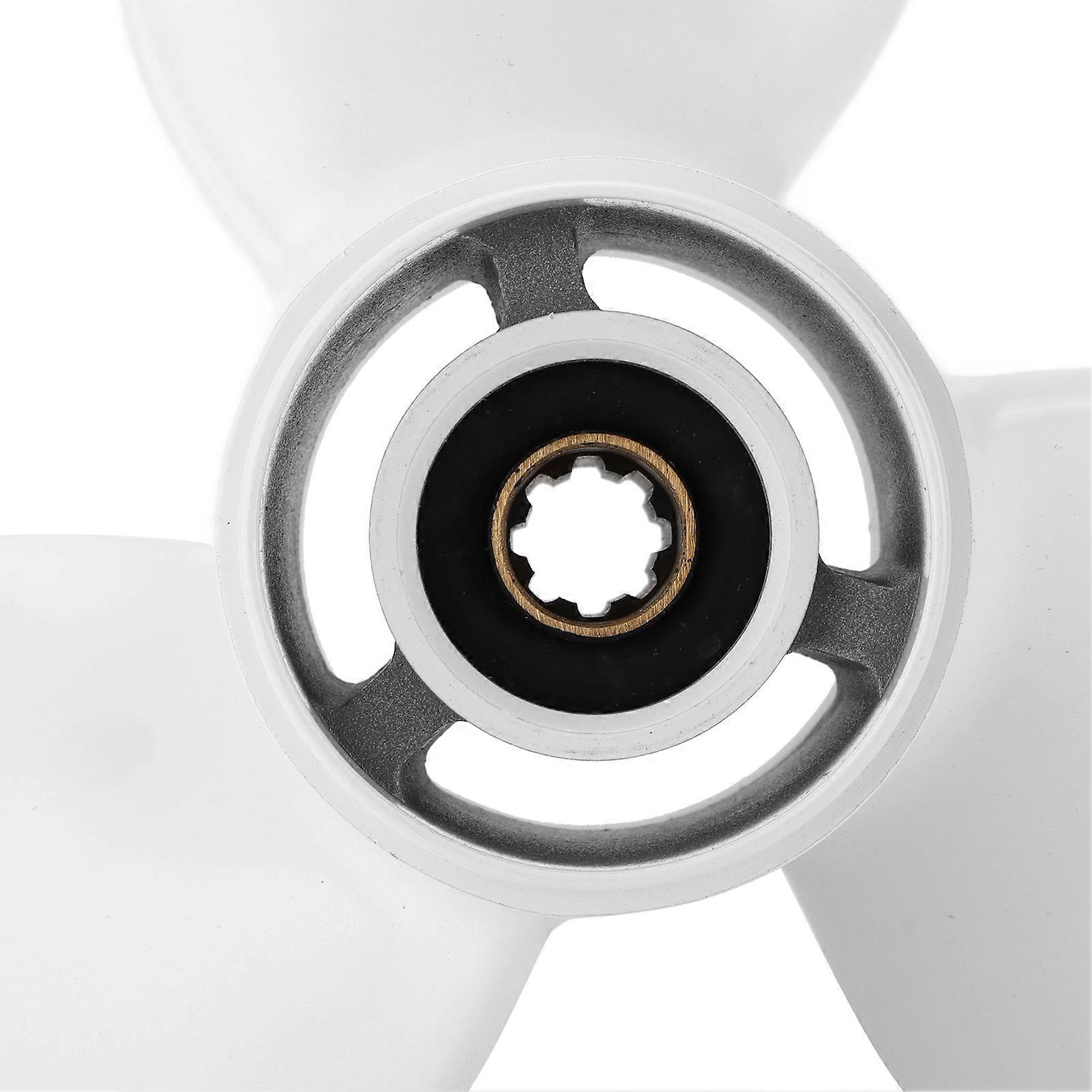 Outboard Propeller 3 Blades 9 1/4in Diameter 9in Pitch Aluminium Alloy Replacement for YAMAHA Engines 9.9‑15HP