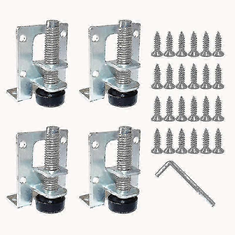 Adjustable Leveling Feet With Fixings 4 Pcs.