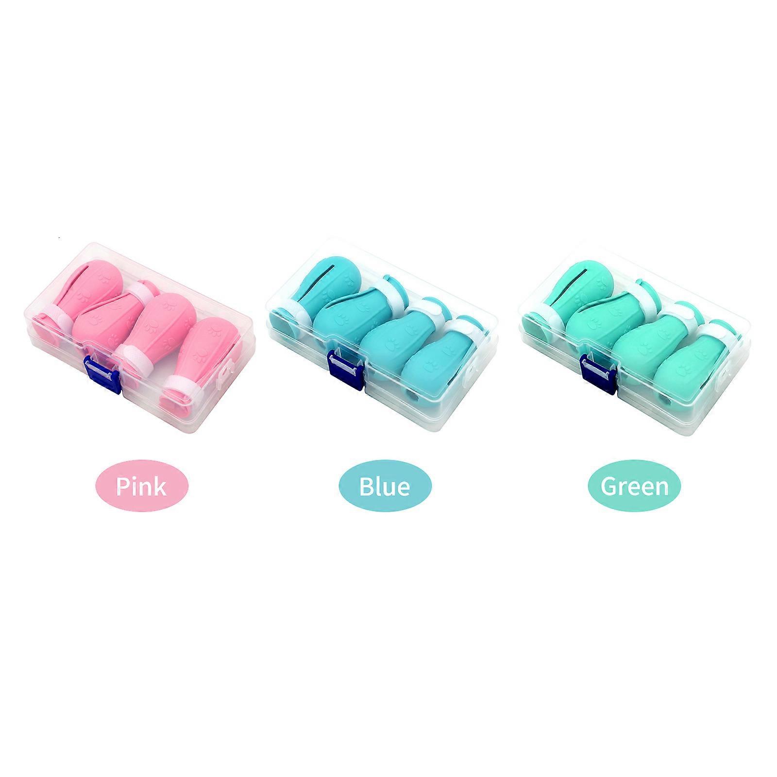 Anti-Scratch Shoes with Storage Box Cat Paw Protector Cover Pet Scratching Restraint Boots for Home Bathing Shaving Grooming Checking