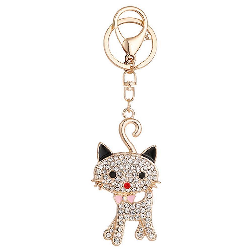 Kawaii Cat Bag Charm Zinc Alloy Multi Color Funny Design Suitable For Party present Giving 1Set