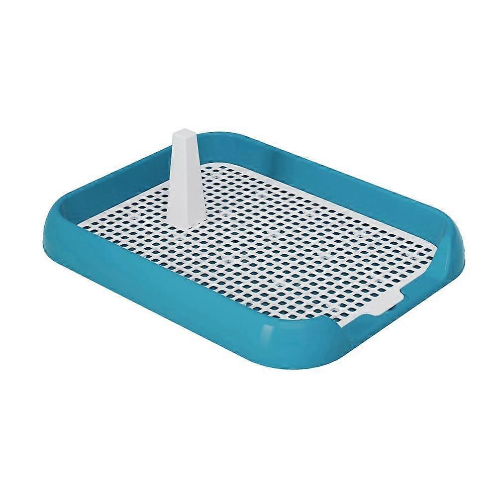 Dog Potty Indoor Mesh Dog Training Toilet Potty Tray Puppy Toilet NonSlip Dog Toilet Antimesh Tray Light Blue