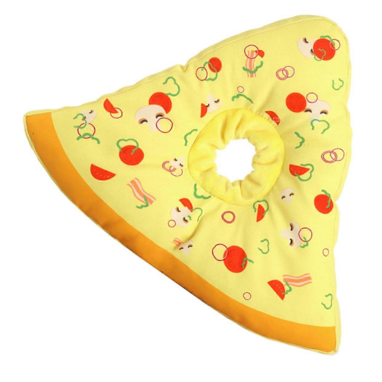 PostSurgery Collar for Dogs, Soft Recovery Collar for Pets, Fabric Recovery Collar in Yellow